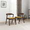 Dakota Dark Yellow Velvet Dining Chair (Set Of 2)