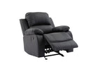 Daytona Black 3 Piece Leather Reclining Living Room Set