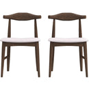 Destiny Dining Chairs (Set of 2) Black Vegan Leather