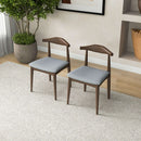 Destiny Dining Chairs (Set of 2) Grey Linen