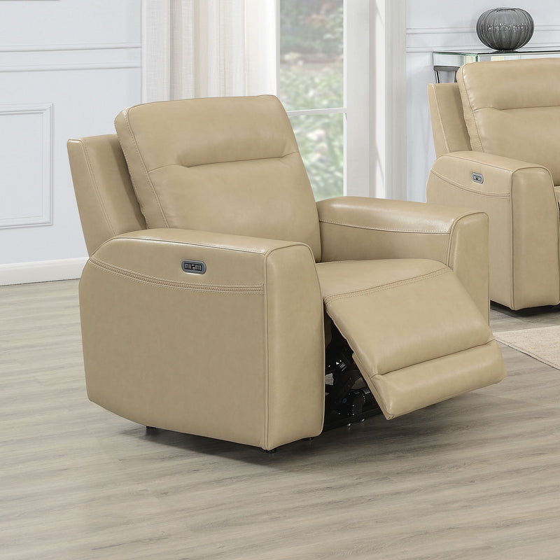 DONCELLA DUAL-POWER LEATHER RECLINER