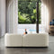 Donna Japandi Style Boucle Sofa Ivory