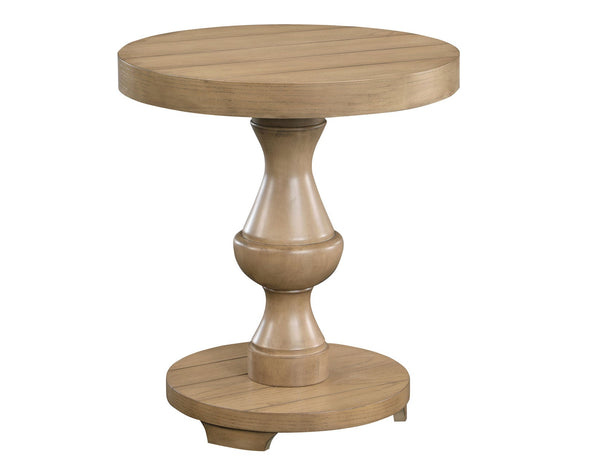 Dory Round End Table, Sand