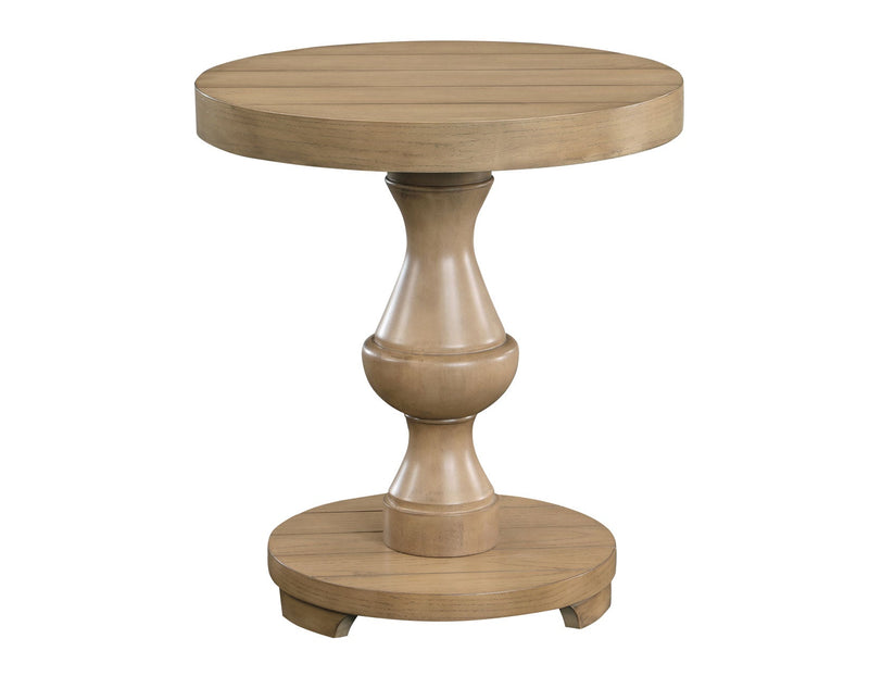 Dory Round End Table, Sand