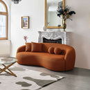 Blair Ivory Curvy Boucle Sofa