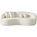 Blair Ivory Curvy Boucle Sofa