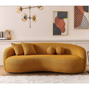 Blair Ivory Curvy Boucle Sofa