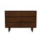 Dubrovnik Mid Century Modern Walnut Dresser With 6 Drawers