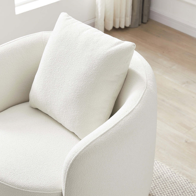 Dylan Cream Boucle Lounge Chair