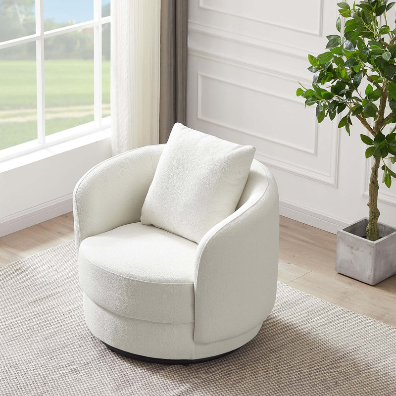 Dylan Cream Boucle Lounge Chair