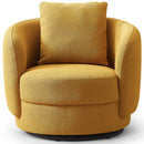 Dylan Dark Yellow Boucle Lounge Chair