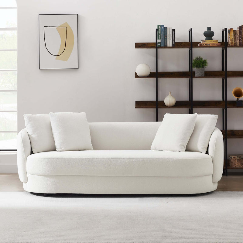 Dylan Modern French Boucle Sofa Cream Boucle