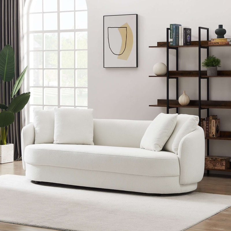 Dylan Modern French Boucle Sofa Cream Boucle