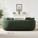 Dylan Modern French Boucle Sofa Olive Green Boucle