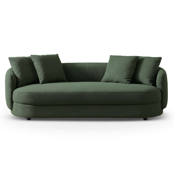 Dylan Modern French Boucle Sofa Olive Green Boucle