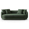 Dylan Modern French Boucle Sofa Olive Green Boucle