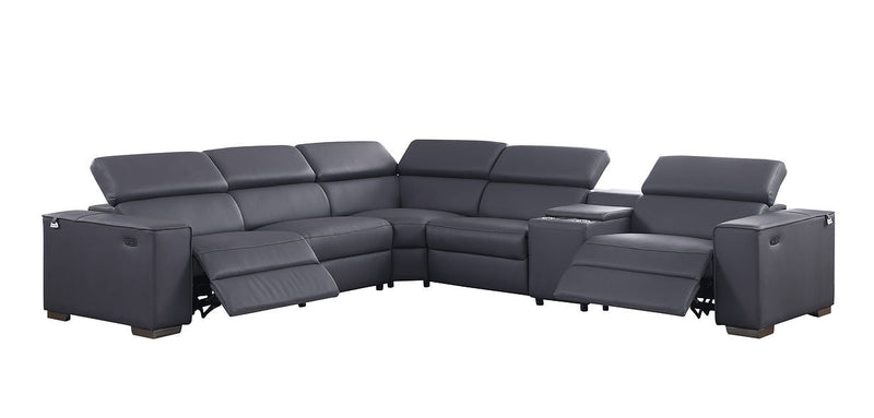 MI-631-6Pcs Picasso (DK. Grey 2 Power) Sectional