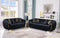 S2004 Mila Black Velvet Living Room Set