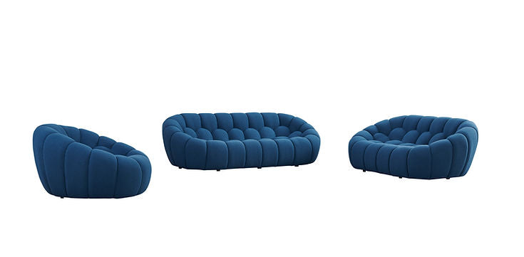 MI-2126 Bubbles Blue Living Room Set