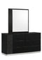 B77 Modena Black LED Italian Bedroom Set