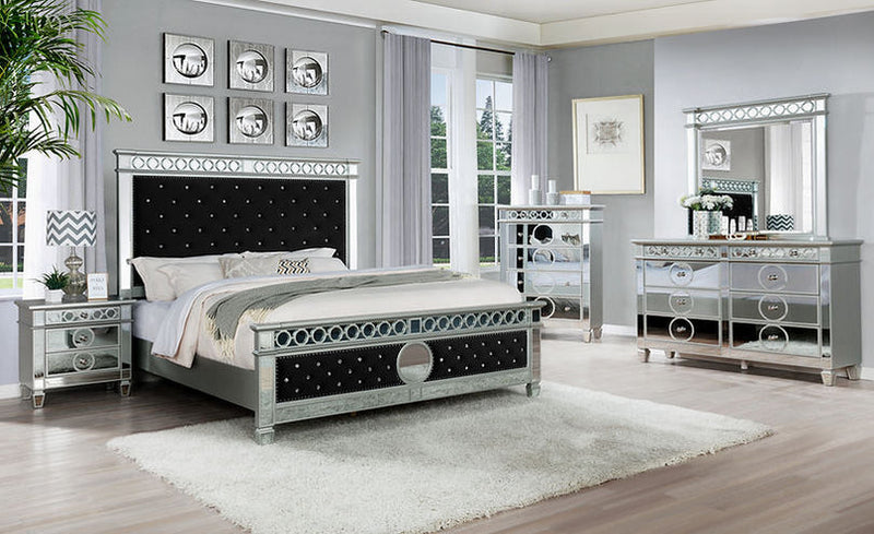 B1852 Bella (Black Velvet) Bedroom Set