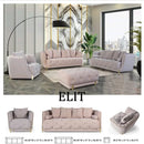 Elit Charcoal Living Room Set