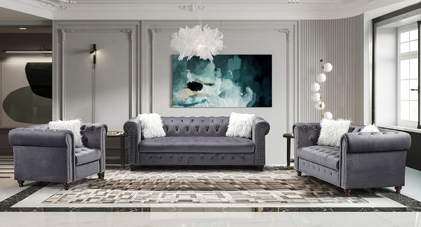 S8188 Milan (Grey) Living Room Set