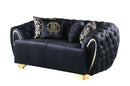 S2004 Mila Black Velvet Living Room Set