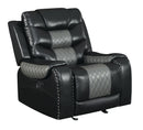 S1988 Phoenix II Black Reclining Living Room Set