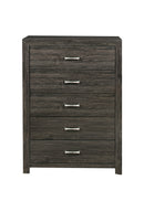 Edina Dark Gray Panel Bedroom Set