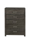 Edina Dark Gray Panel Bedroom Set