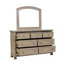 Bethel Wire Brushed Gray Sleigh Storage Platform Bedroom Set