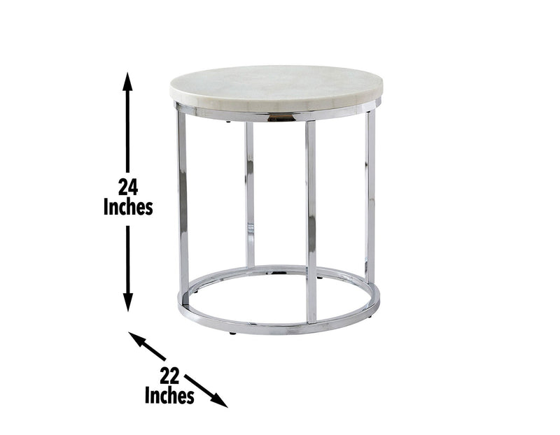 Echo 3-Piece Marble Top Set(Cocktail & 2 End Tables)