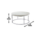 Echo 3-Piece Marble Top Set(Cocktail & 2 End Tables)