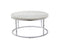 Echo White Marble Top Round Cocktail Table