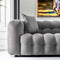 Eden Modern Tufted Chesterfield Boucle Fabric Sofa Light Grey