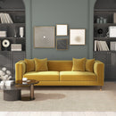 Edward Sofa (Mustard Velvet)