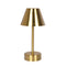 Elegance Rechargeable LED Table Lamp Plated Brass LED Touch Switch