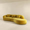 Elijah Dark Yellow Velvet Curvy Sectional