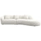 Elijah Ivory Boucle 133" Curvy Sectional