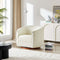 Elise Cream Boucle Swivel Chair