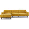 Ella Dark Yellow Linen LAF Chaise Sectional