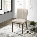 Elmwood Beige Fabric Dining Chair (Set Of 2)