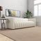 Clara Beige Boucle Channel Tufted Sofa