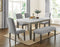 Emily White Marble Top Dining Table