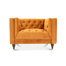 Houston Burnt Orange Velvet Lounge Chair