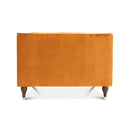 Houston Burnt Orange Velvet Lounge Chair