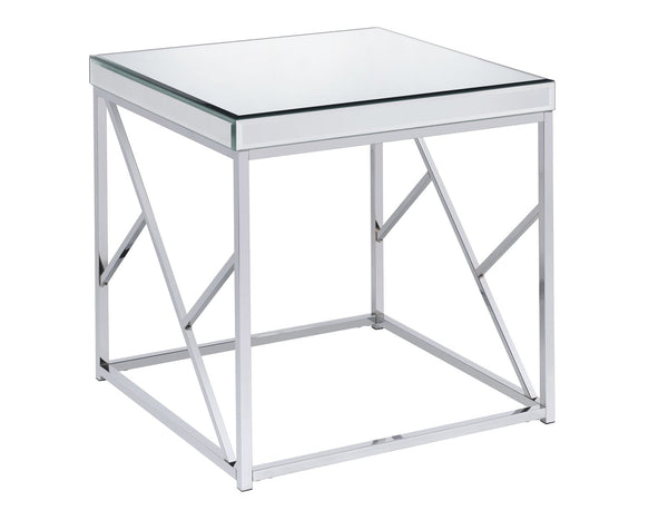 Evelyn End Table, Chrome