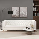 Houston Beige Boucle Luxury Chesterfield Sofa