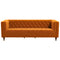 Houston Burnt Orange Velvet Luxury Chesterfield Sofa